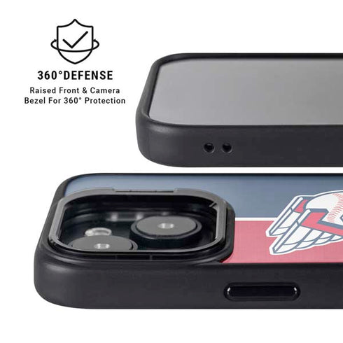 MLB Cleveland Guardians Split iPhone 14 Kickstand Case